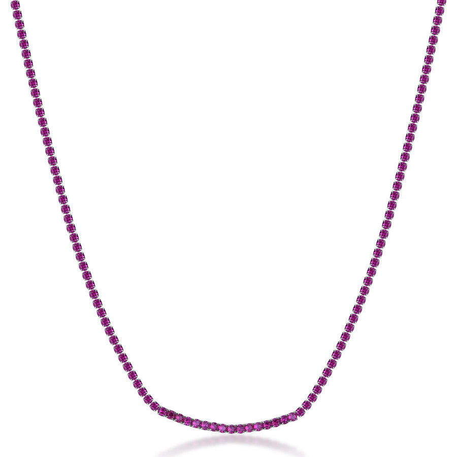 Collana tennis Brosway in acciaio con zirconi ruby BROS BEIN025