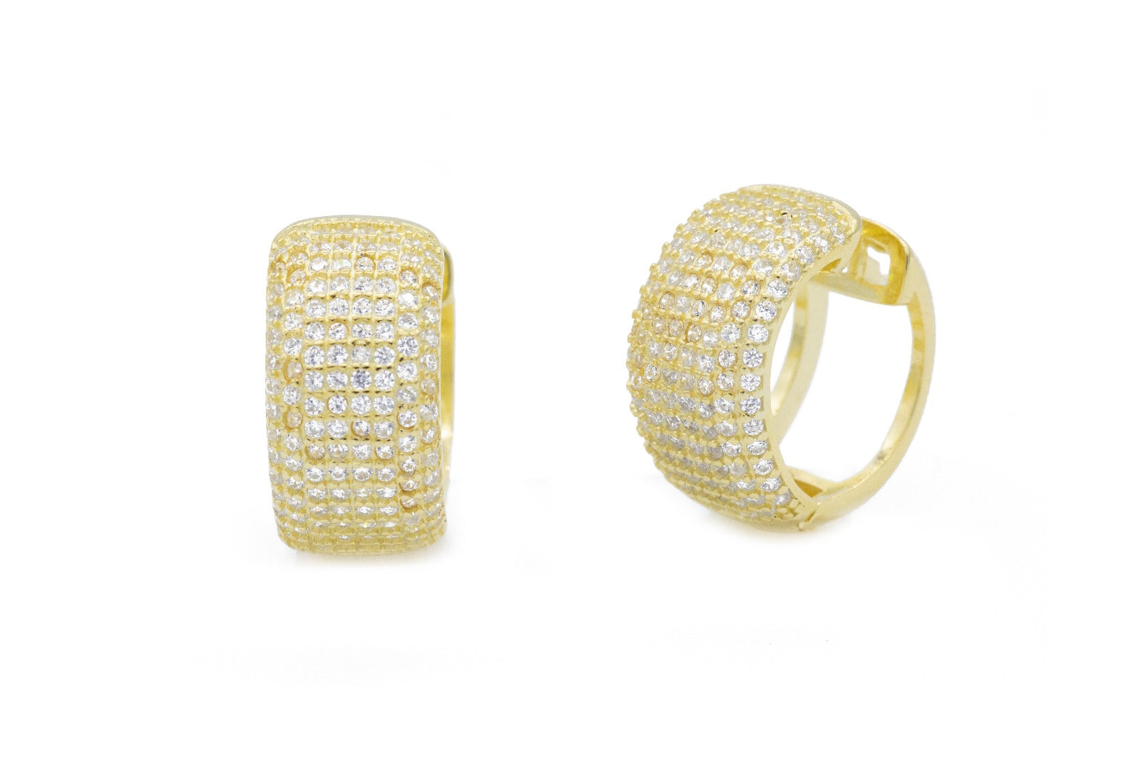 Orecchini Cerchio Pavé BIG in Argento 925 TIZ AGOR 305