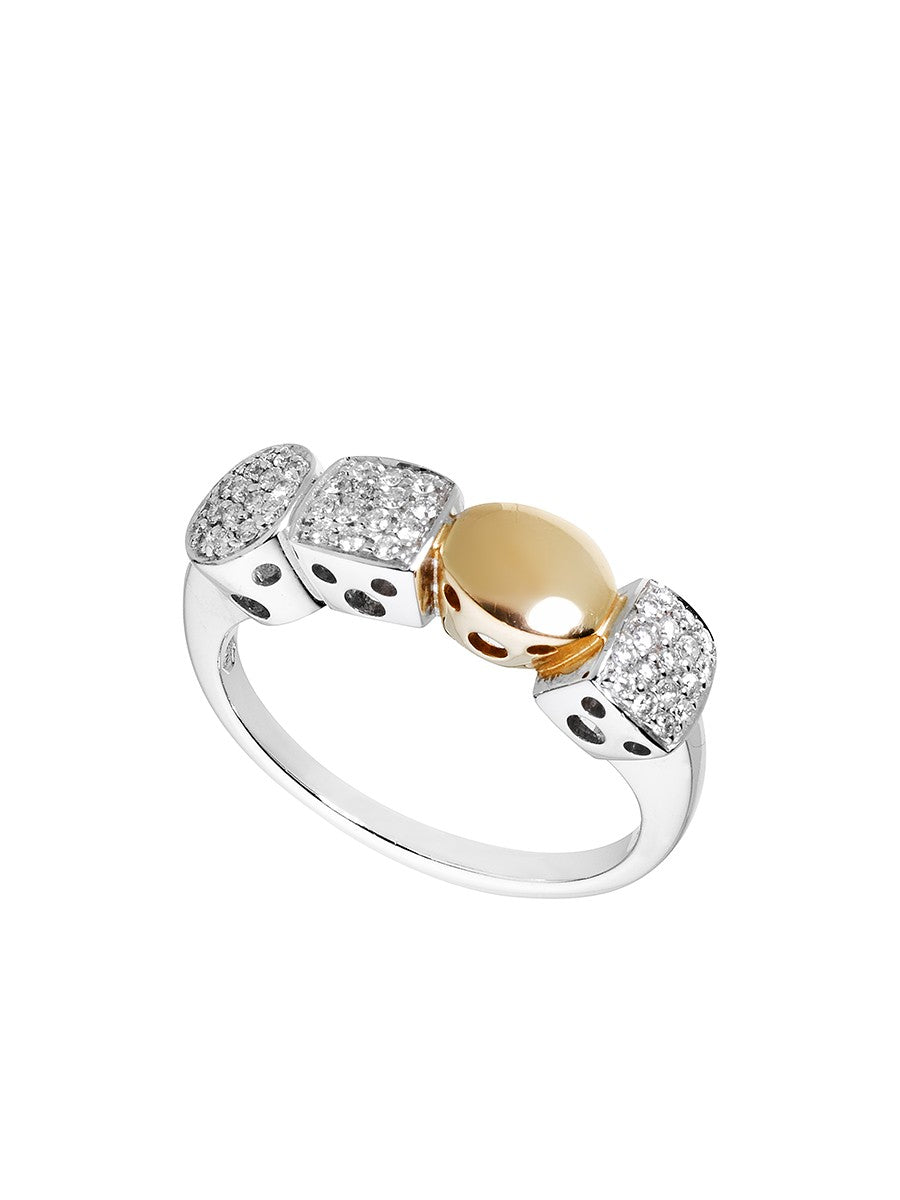 Anello da Donna Tiziano Oro Bianco Ct 0.26 TIZ FANA01
