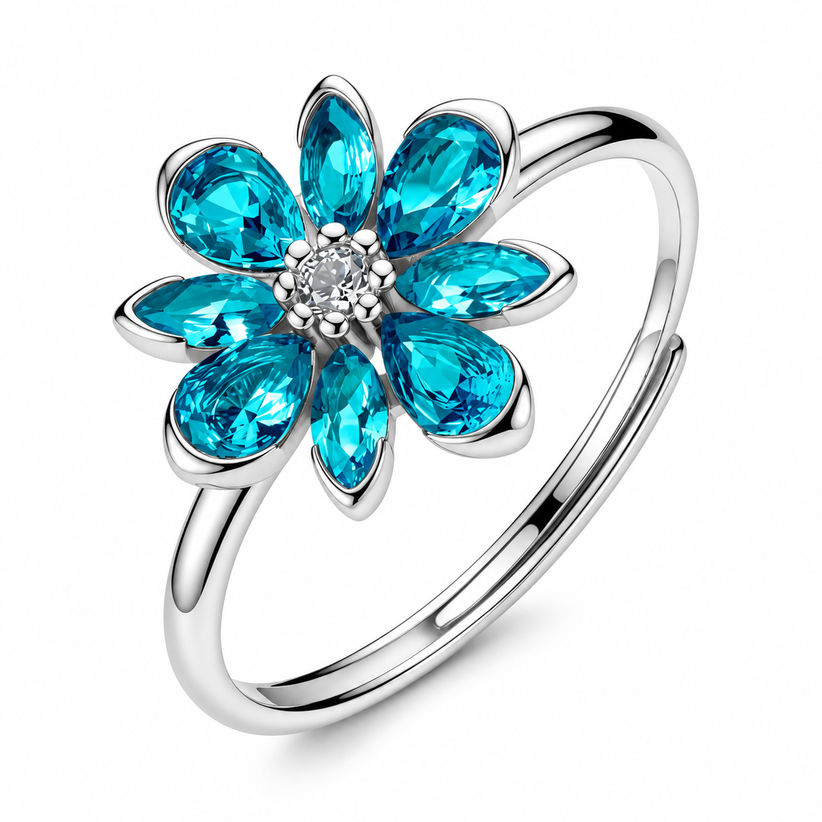Anello da Donna con fiore e cubic zirconia in Argento 925 Brosway BROS FAG32