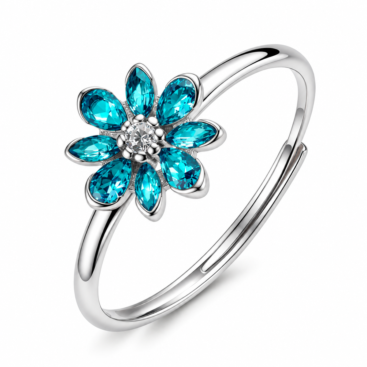 Anello da Donna con fiore e cubic zirconia in Argento 925 Brosway BROS FAG31