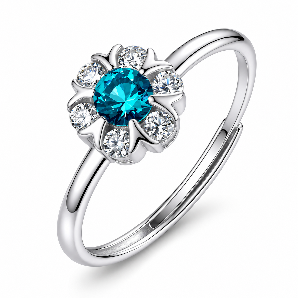 Anello da Donna con fiore e cubic zirconia in Argento 925 Brosway BROS FAG30