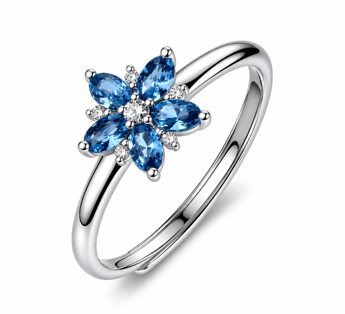Anello da Donna con fiore e cubic zirconia in Argento 925 Brosway BROS FFB141