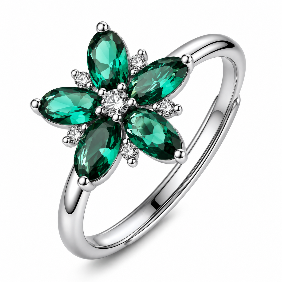 Anello da Donna con fiore in Argento 925 e cubic zirconia Brosway BROS FLG160