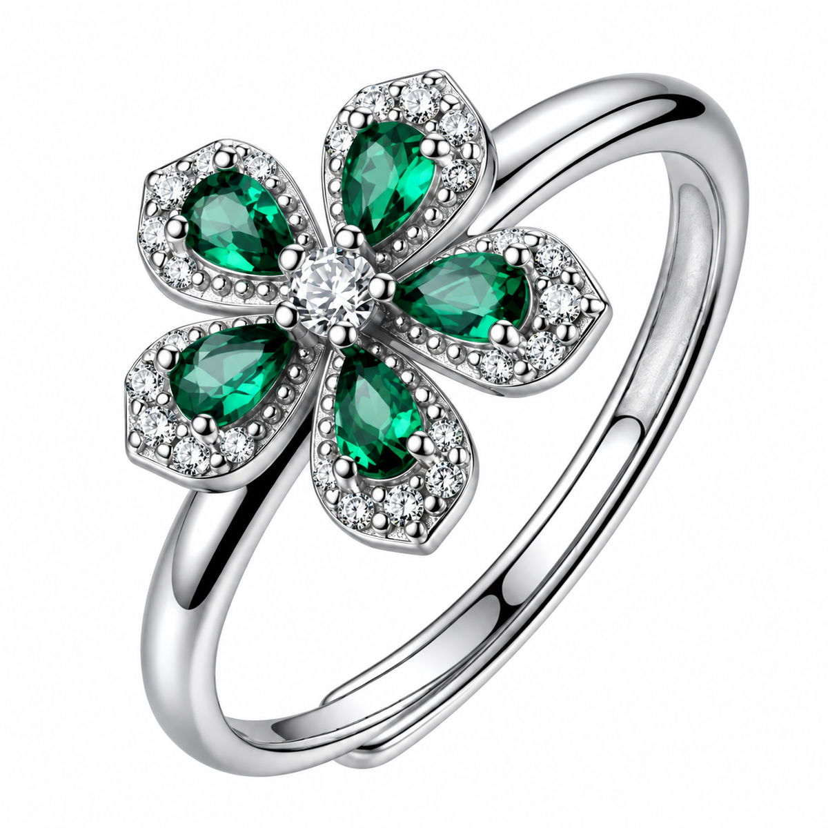 Anello da Donna con fiore in Argento 925 e cubic zirconia Brosway BROS FLG161