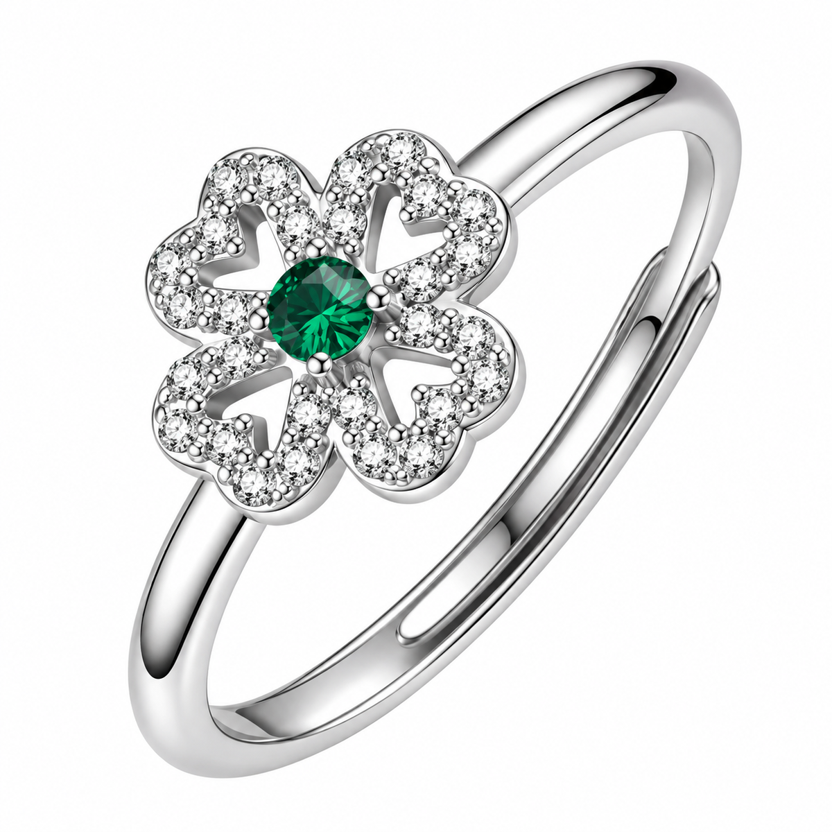 Anello da Donna con quadrifoglio in Argento 925 e cubic zirconia Brosway BROS FLG158