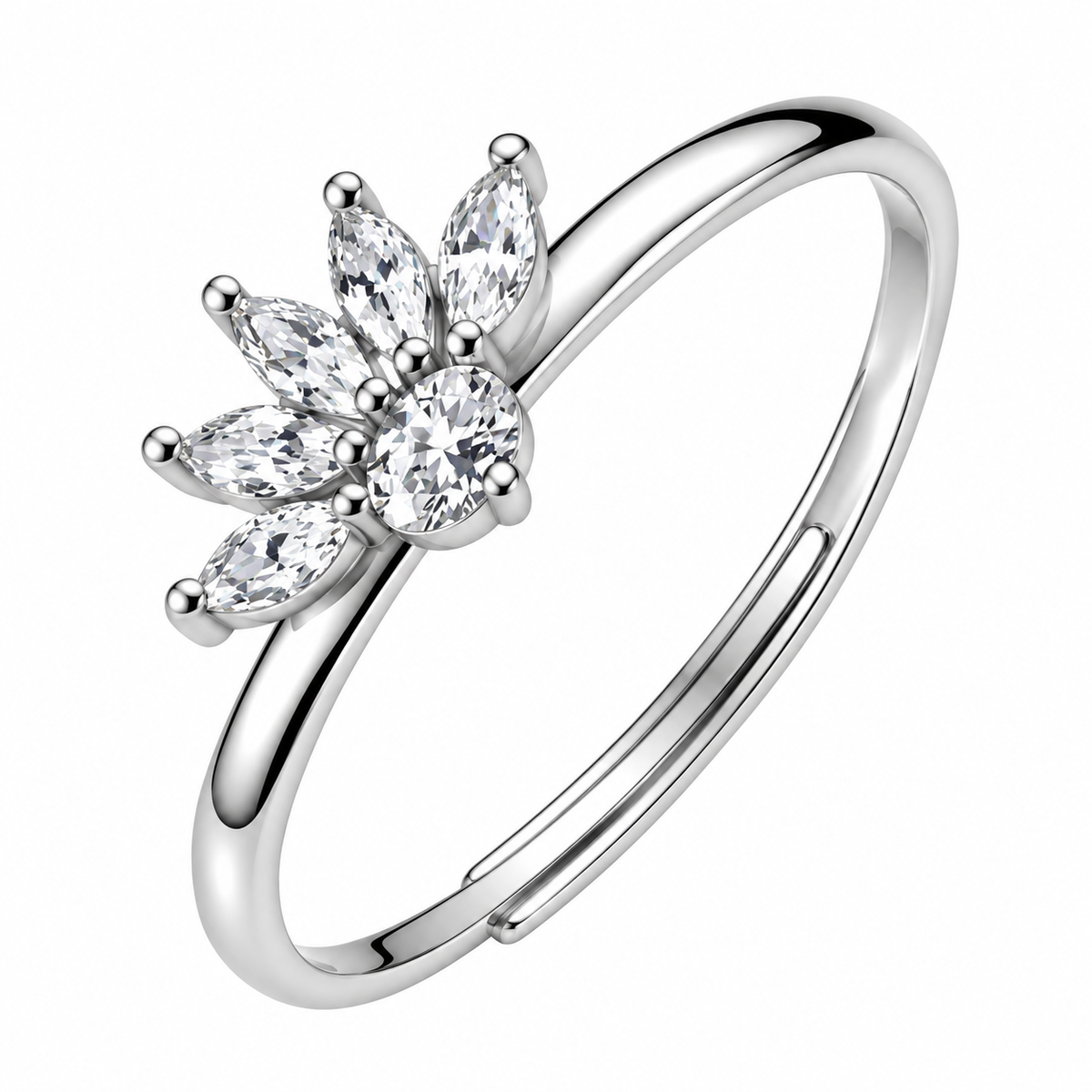 Anello da Donna con fiore e cubic zirconia in Argento 925 Brosway BROS FIW197