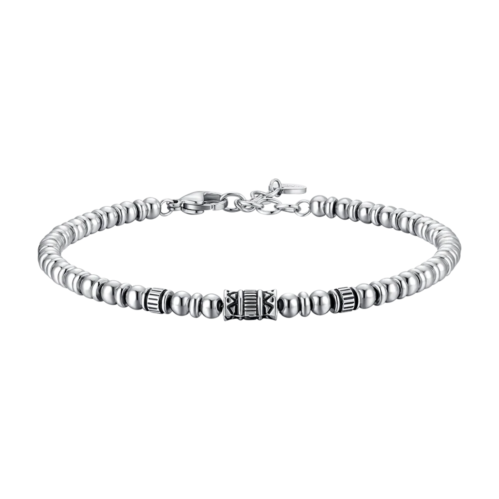BRACCIALE UOMO IN ACCIAIO CON ELEMENTI IN ACCIAIO LUCA BARRA LB BA1861