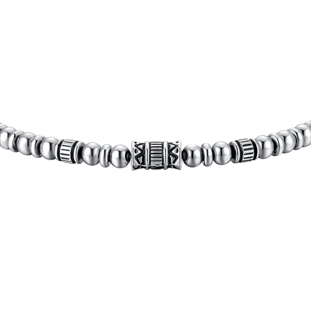 BRACCIALE UOMO IN ACCIAIO CON ELEMENTI IN ACCIAIO LUCA BARRA LB BA1861