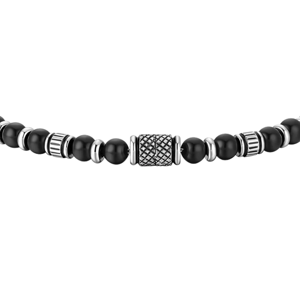 BRACCIALE UOMO CON EFFETTO VINTAGE E SFERE LUCA BARRA LB BA1862