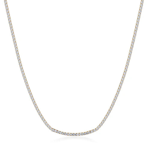 Collana tennis da donna Brosway in acciaio oro e zirconi BROS BEIN023