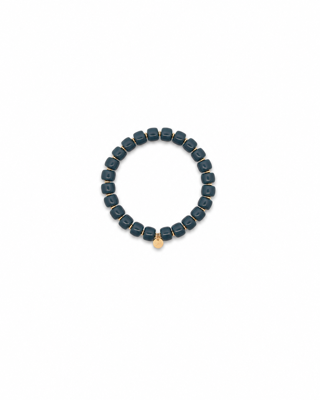 Bracciale da Donna base per charm Elastico Ibiza Blu Navy in Argento 925 Rue de Mille RDM CB-LBR 08 C13