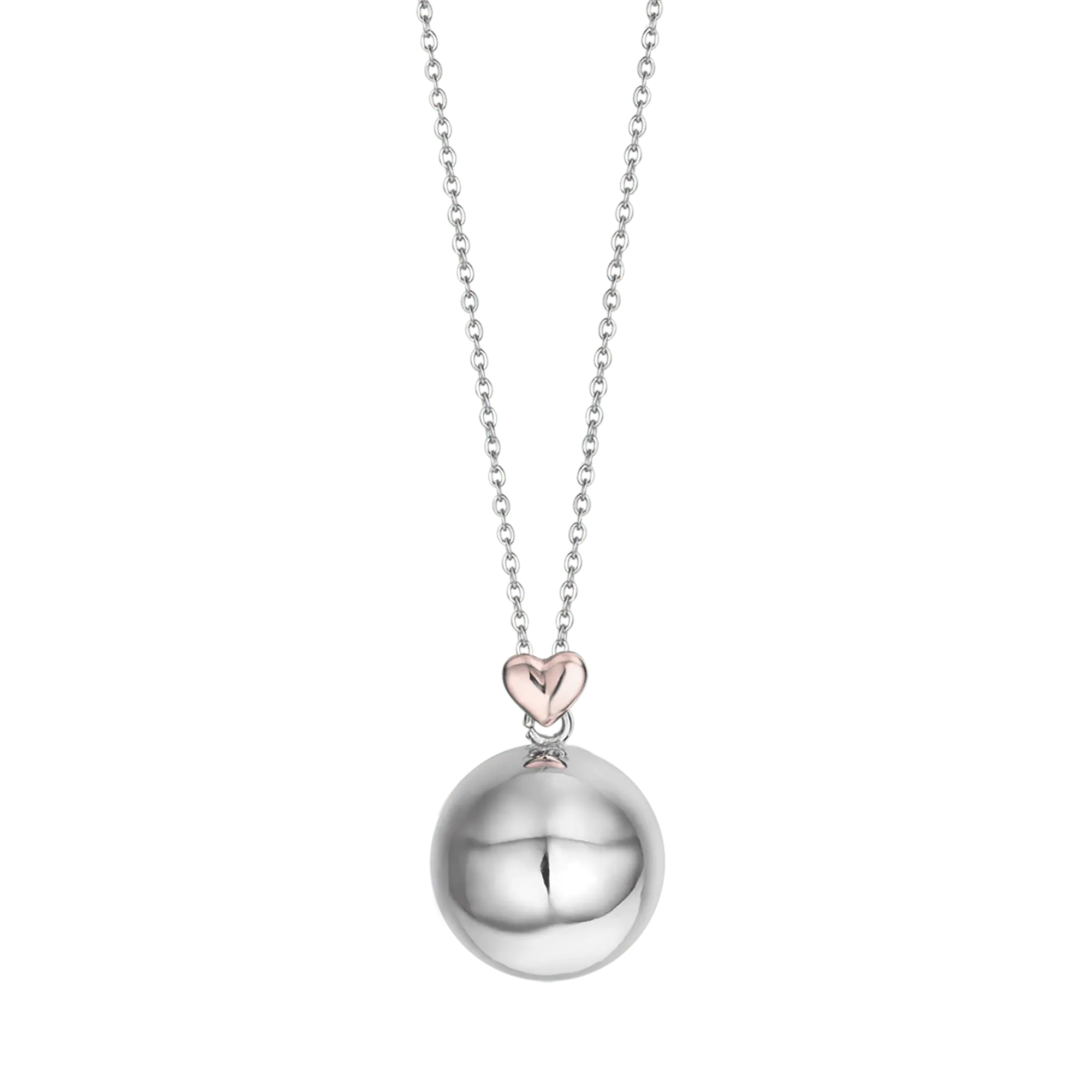 COLLANA CHIAMA ANGELI IN ACCIAIO CON CUORE ROSE LUCA BARRA LB CK1219