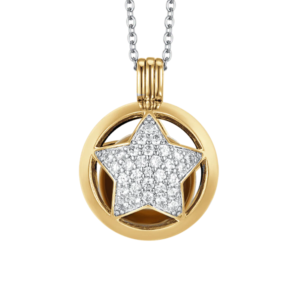 COLLANA CHIAMA ANGELI IN ACCIAIO CON STELLA LUCA BARRA LB CK1929