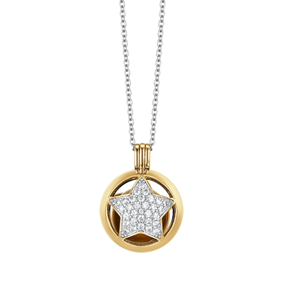 COLLANA CHIAMA ANGELI IN ACCIAIO CON STELLA LUCA BARRA LB CK1929