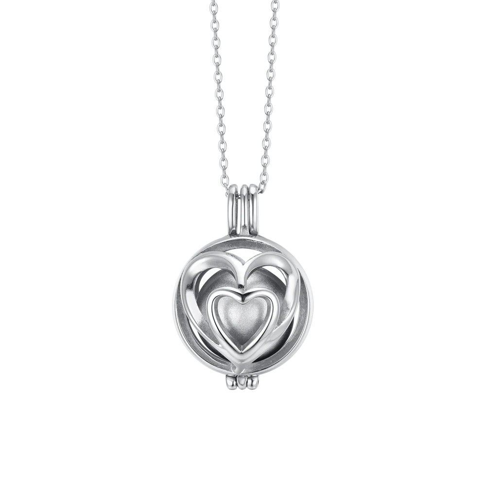 COLLANA CHIAMA ANGELI DONNA CON CUORI LUCA BARRA LB CK1999