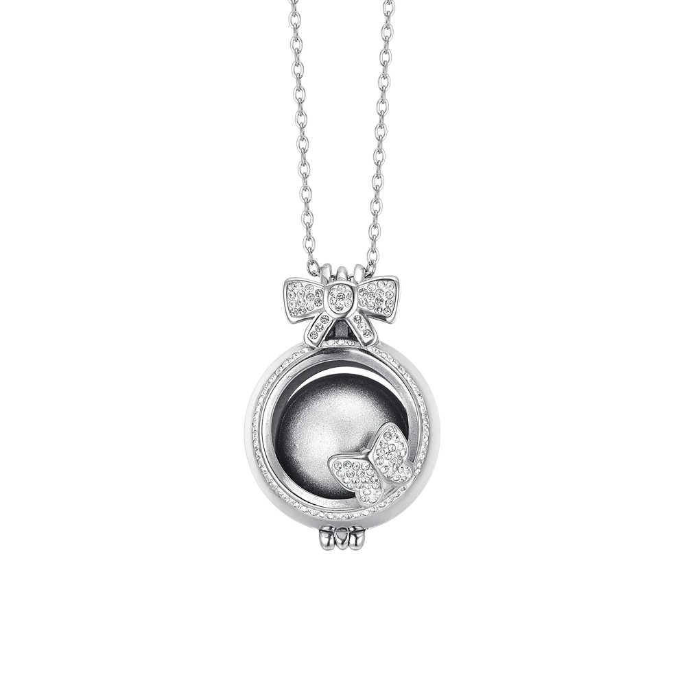 COLLANA CHIAMA ANGELI DONNA CON FIOCCO LUCA BARRA LB CK2002