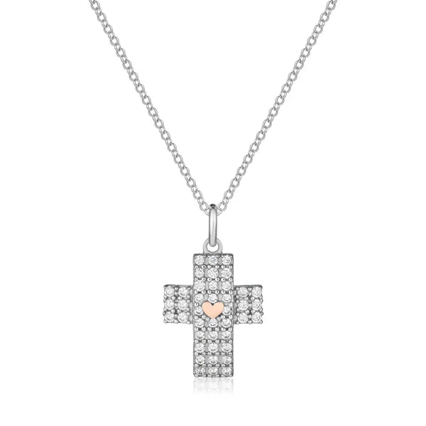 Collana da Donna con Croce e Cuore Roberto Giannotti GIA446