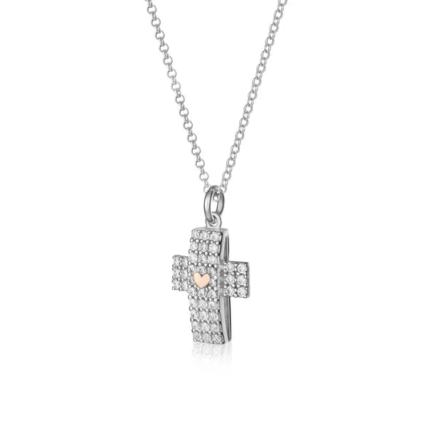 Collana da Donna con Croce e Cuore Roberto Giannotti GIA446