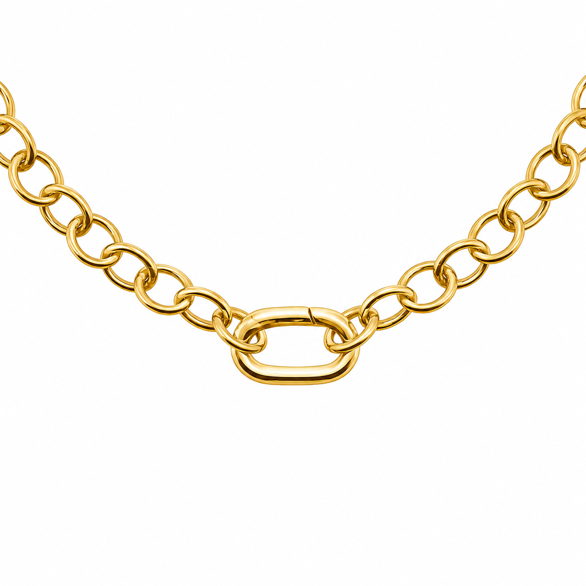Collana Base per charm Rolò grande con chiusura piccola in Argento 925 Rue de Mille RDM CB-LGR 05
