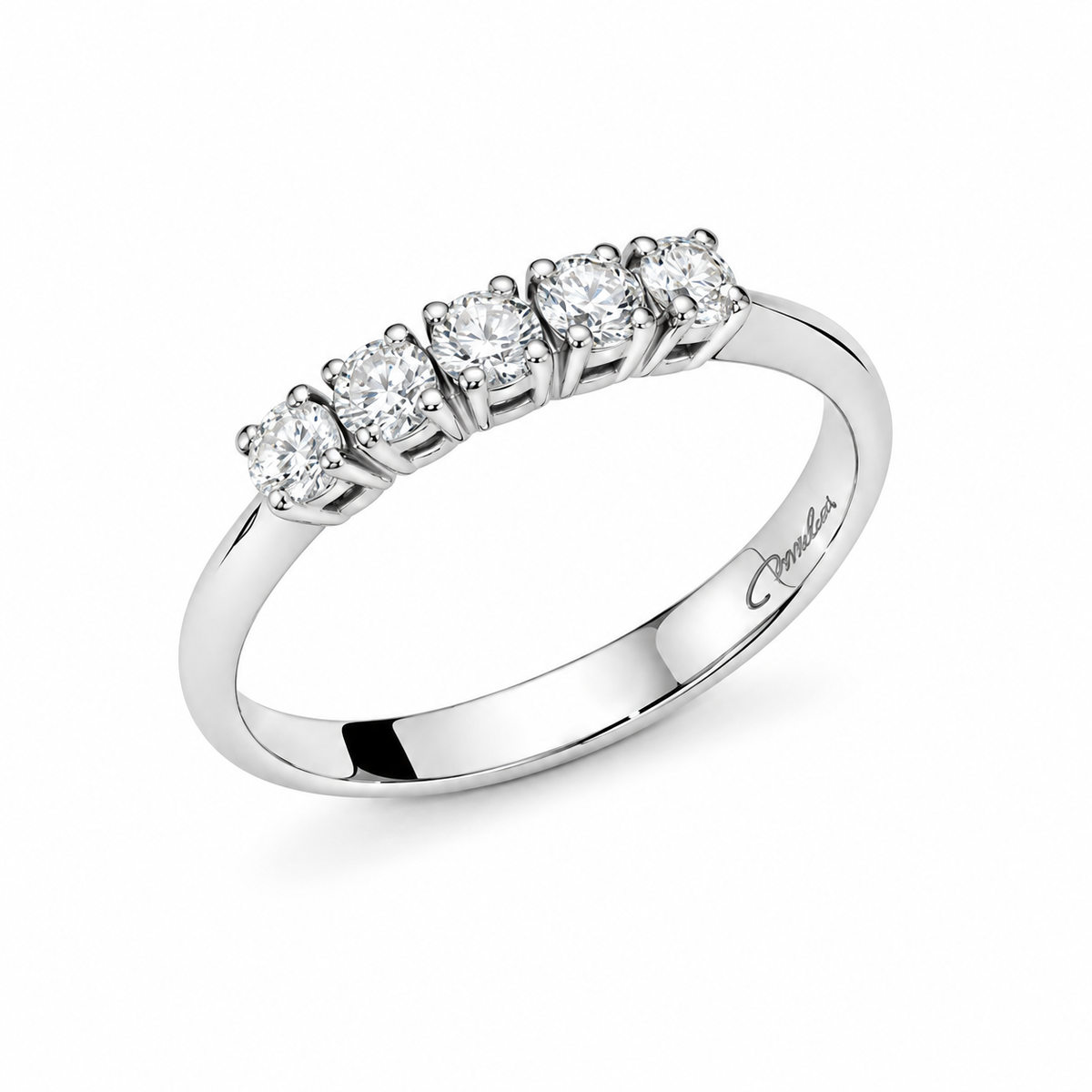 Miluna Women's 9KT White Gold "Gemme del Cielo" Ring MIL LID4083X
