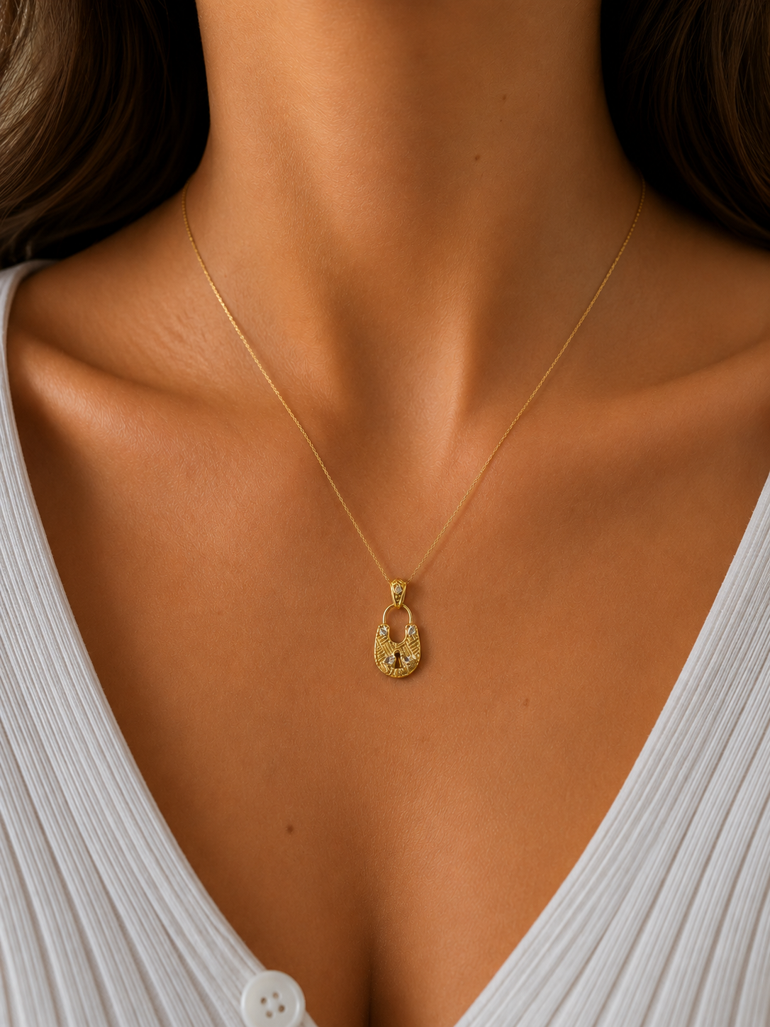 Pendente Donna Lucchetto in oro 18Kt TIZIANO TIZ ORCND 428