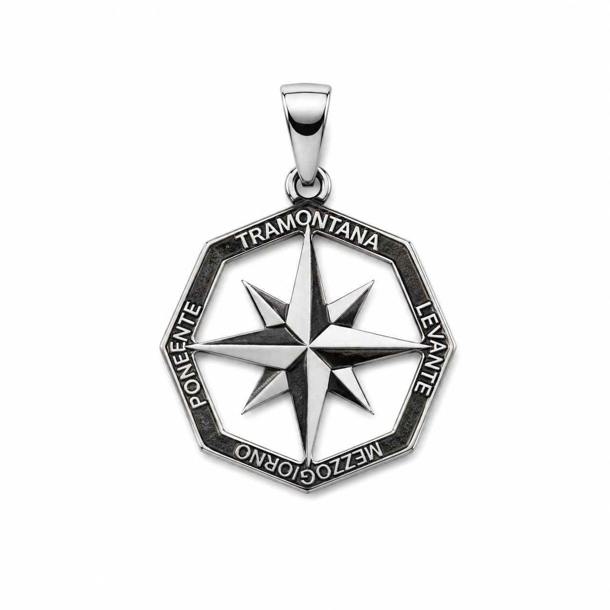 Pendente Uomo Rosa dei Venti in oro 18Kt Tiziano TIZ ORCND 113