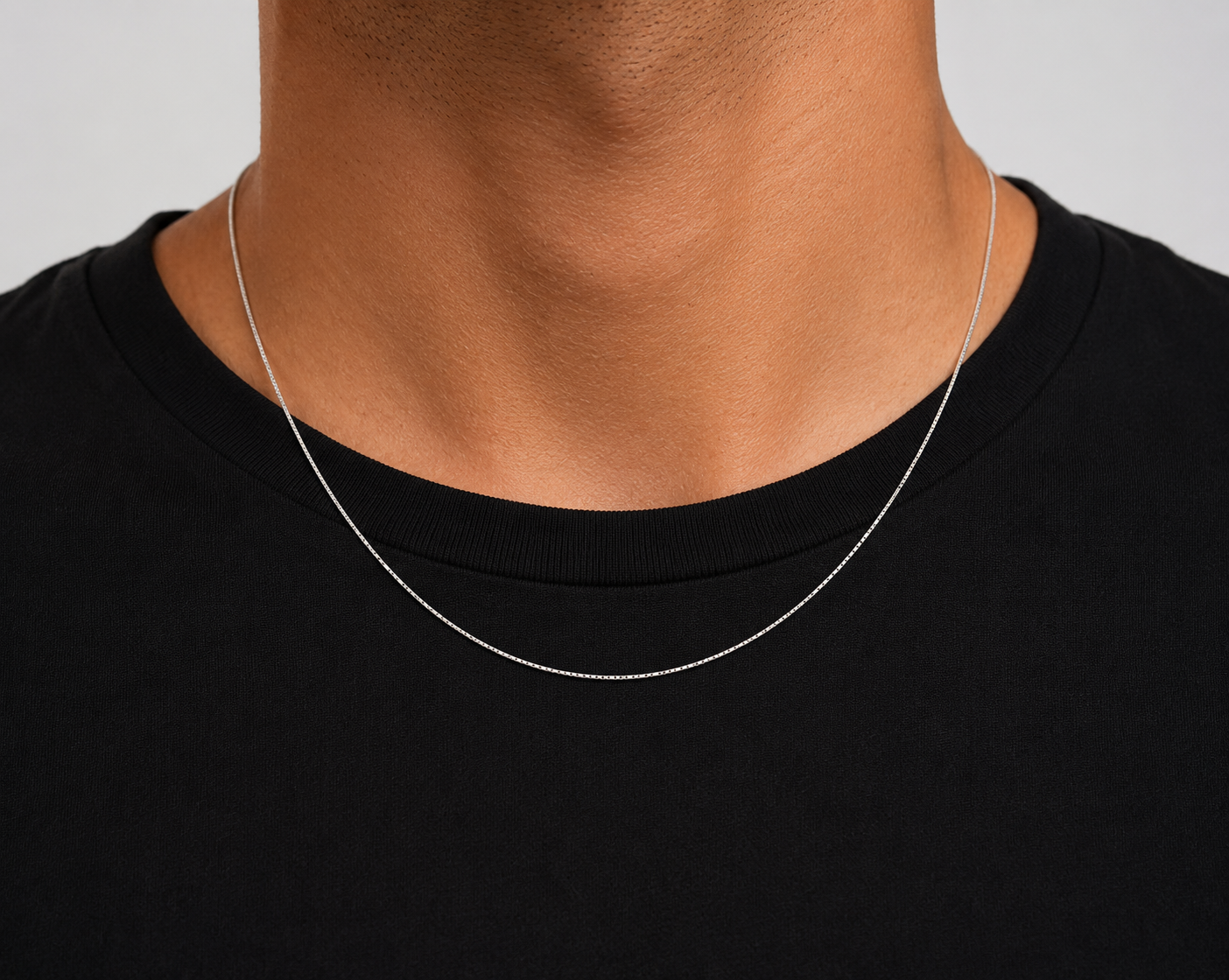Collana Unisex Veneziana in oro bianco 18Kt TIZIANO TIZ ORCAT 219/B