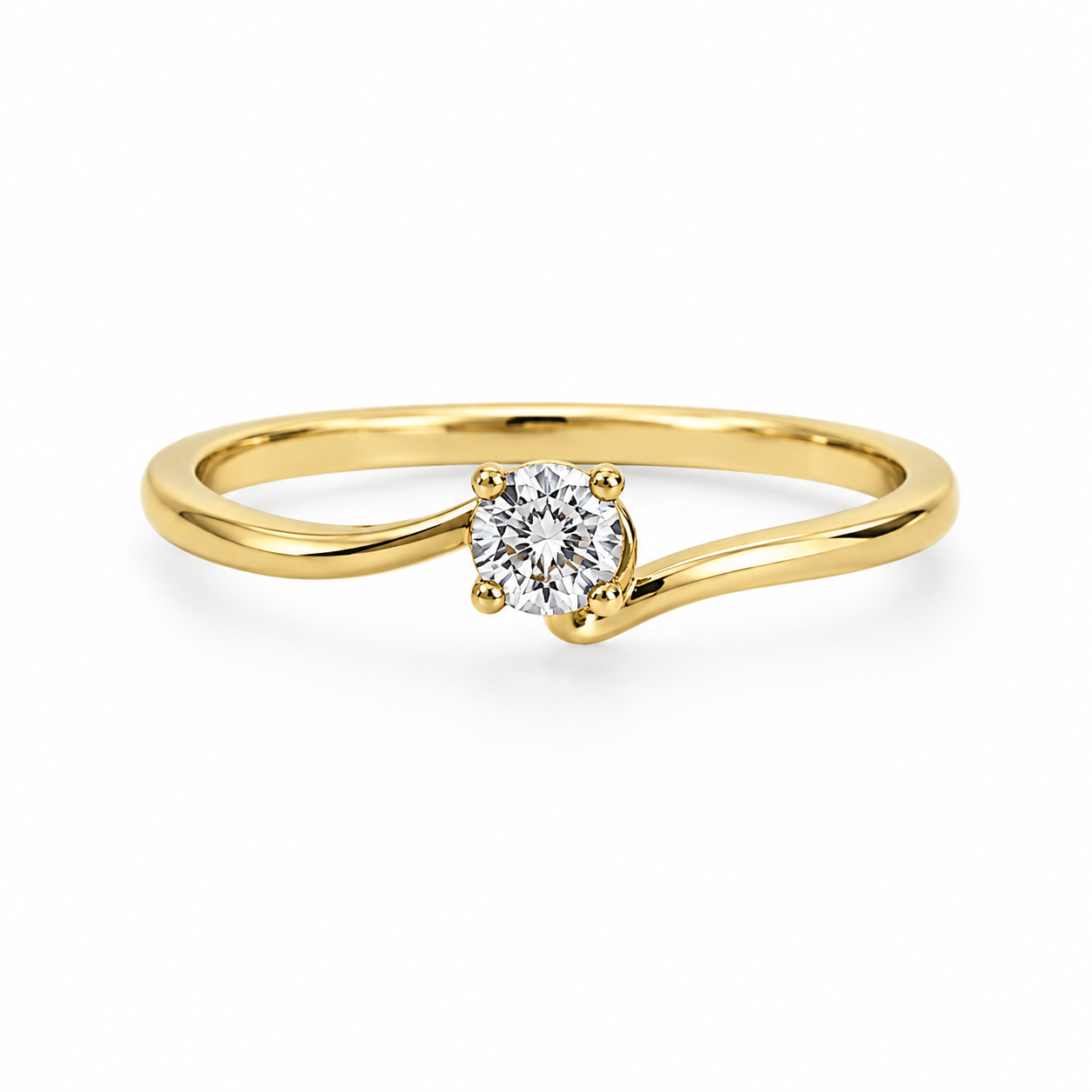 Anello Solitario da Donna in oro 18Kt TIZIANO TIZ ANOR 200