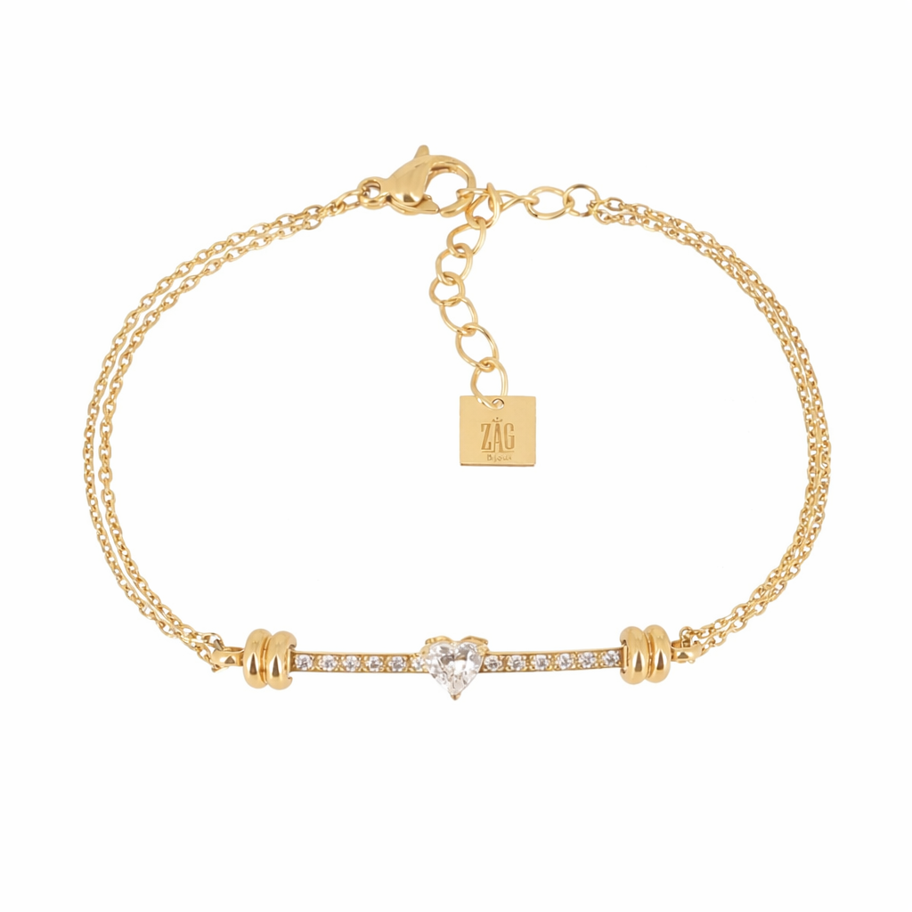 Bracciale da Donna Salin in Acciaio ZAG ZAG SBS27602-01WHT