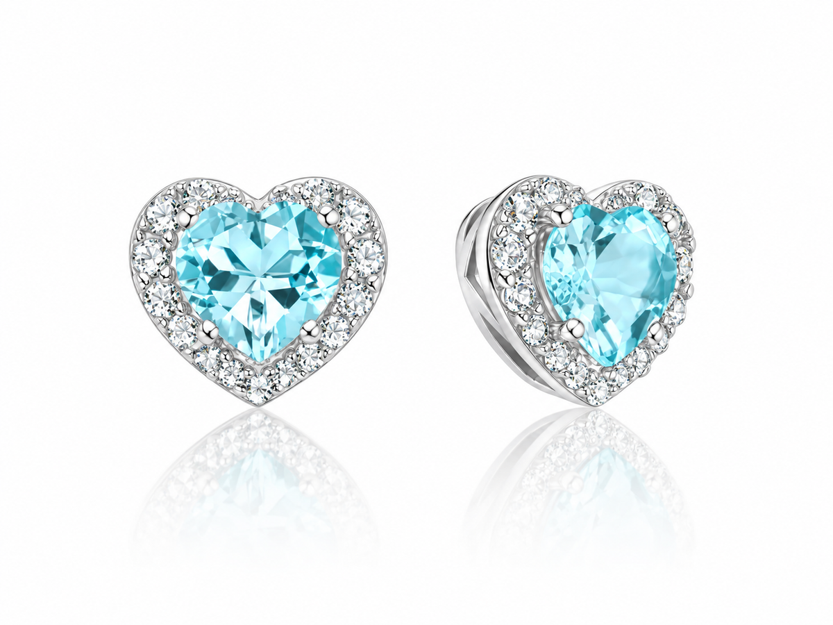 Miluna Women's "Gemma del Cielo" Sky Blue Topaz Earrings MIL ERD3120
