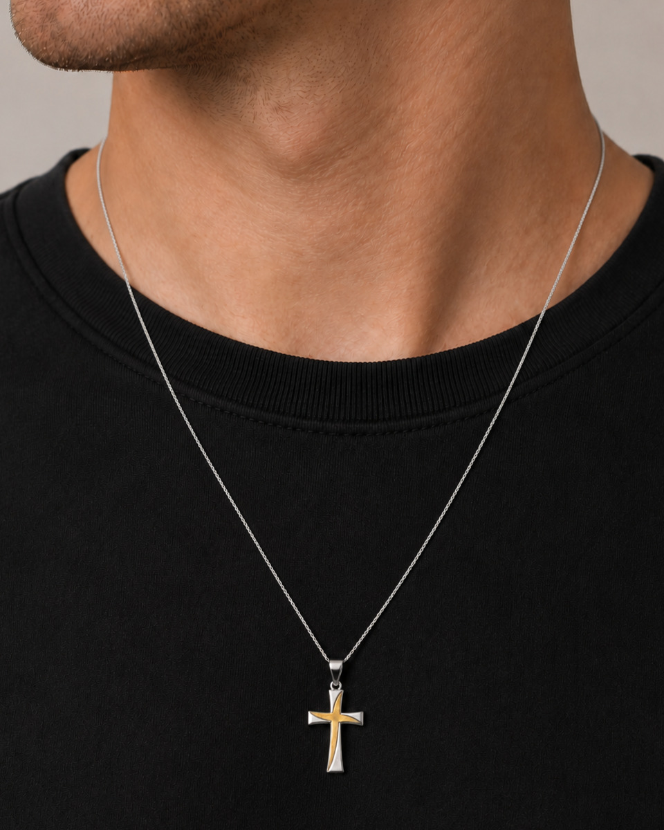 Ciondolo Croce da Uomo in oro 18Kt TIZIANO TIZ ORCND 226