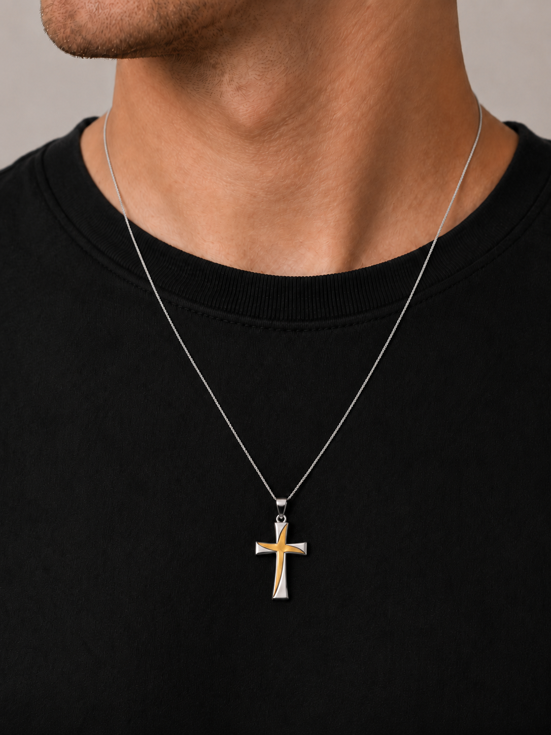Ciondolo Croce da Uomo in oro 18Kt TIZIANO TIZ ORCND 224