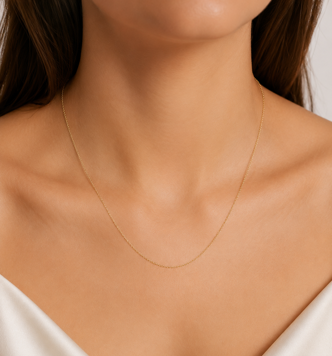 Collana Unisex in Oro Giallo Maglia Fine 18Kt TIZIANO TIZ ORCAT 216/G