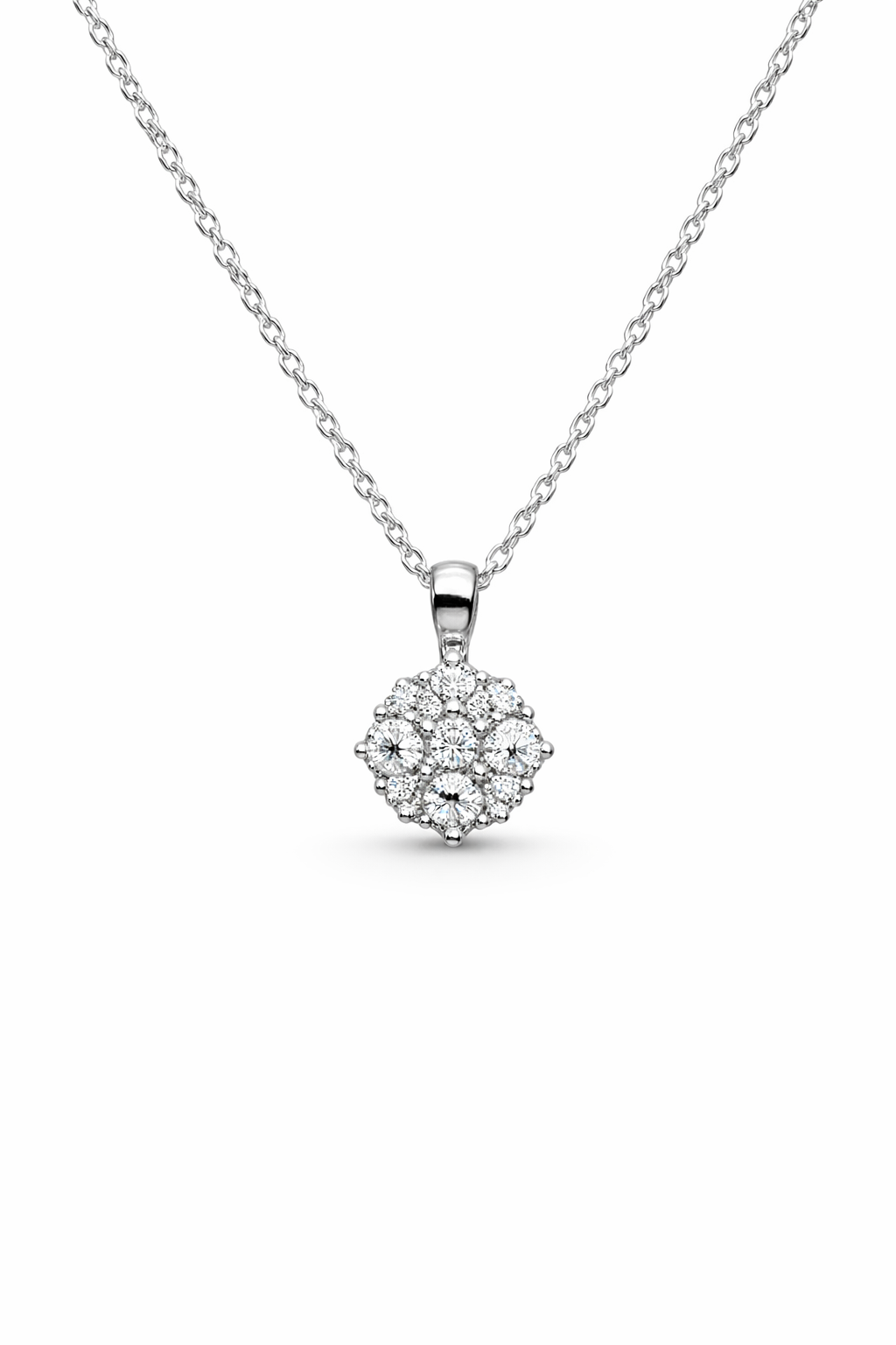Collana da Donna Punto Luce Pavè in oro bianco e diamanti PG GIOIELLI PG CIOFROST-1M