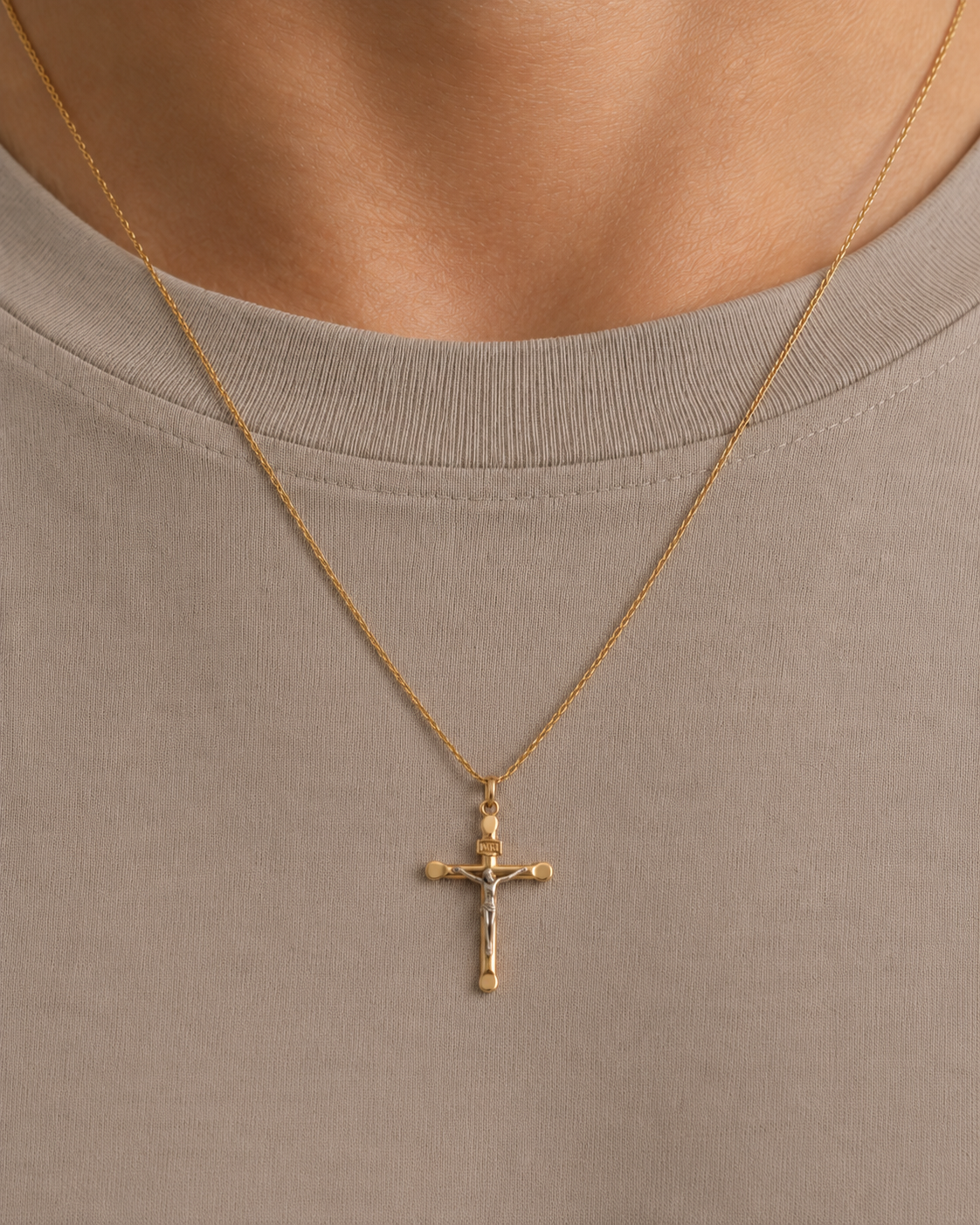 Ciondolo Croce da Uomo in oro 18Kt TIZIANO TIZ ORCND 11