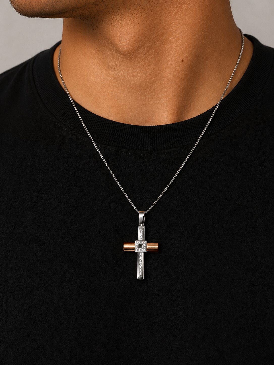 Collana da Uomo in oro 18Kt e diamanti TIZIANO TIZ CL/TI03
