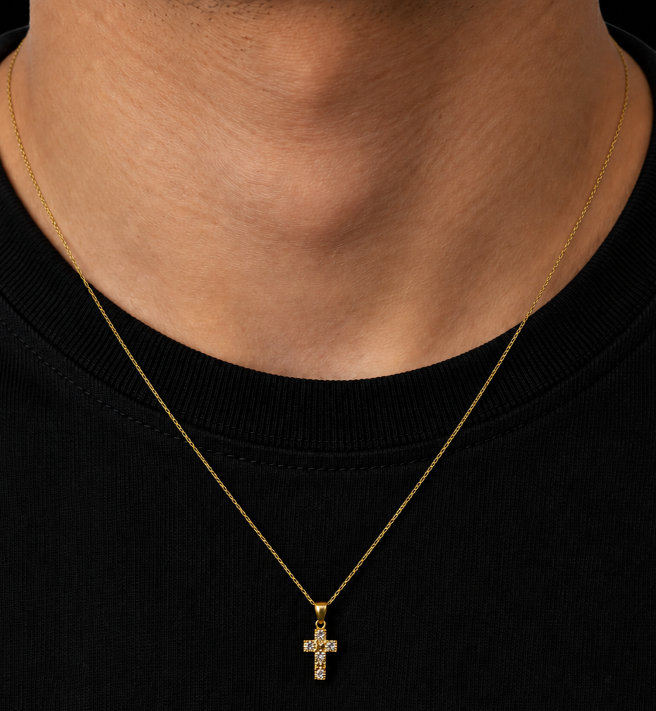 Ciondolo Croce Traforata Unisex in oro 18Kt TIZIANO TIZ ORCND 20
