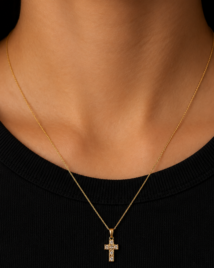 Ciondolo Croce Traforata Unisex in oro 18Kt TIZIANO TIZ ORCND 20