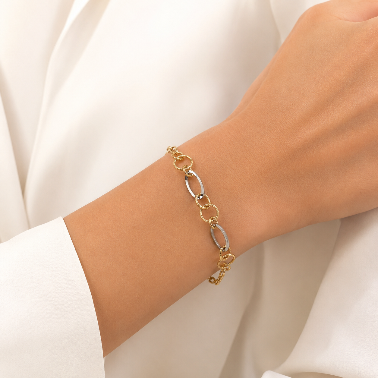 Bracciale Da Donna Bicolore in Oro 18Kt TIZIANO TIZ ORBR 154