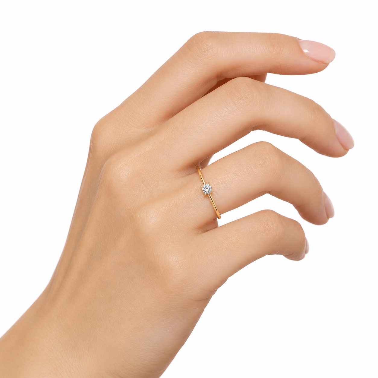 Anello Solitario da Donna in oro 18Kt TIZIANO TIZ ANOR 221