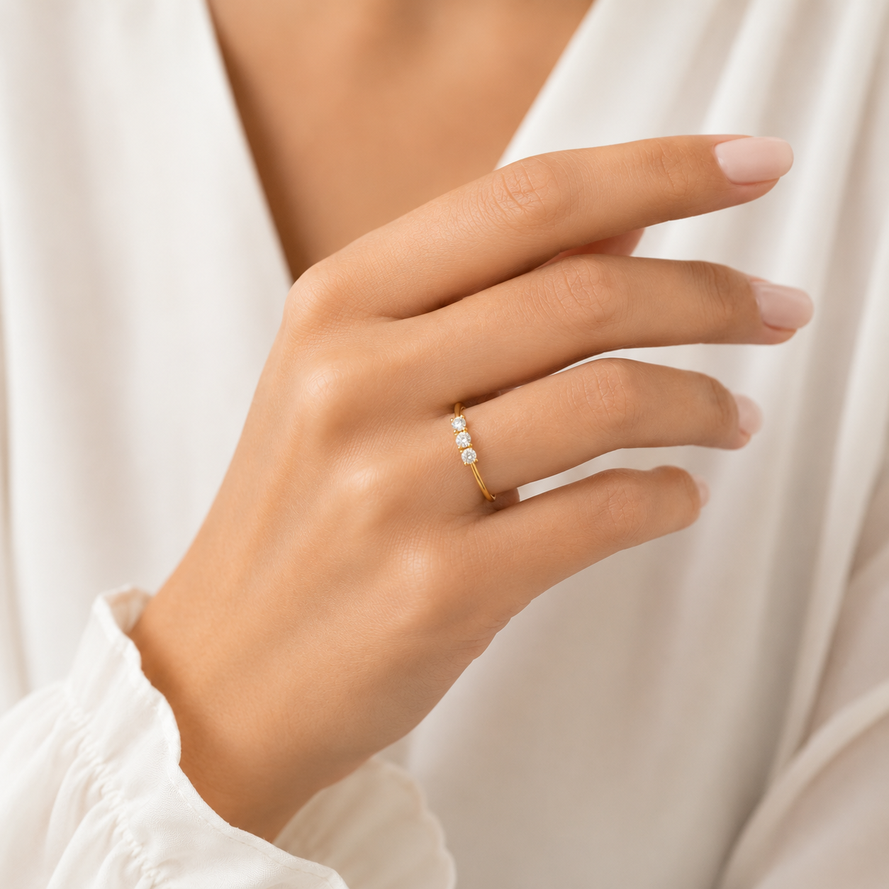 Damen-Solitärring aus 18 Karat Gold TIZIANO TIZ ANOR 200