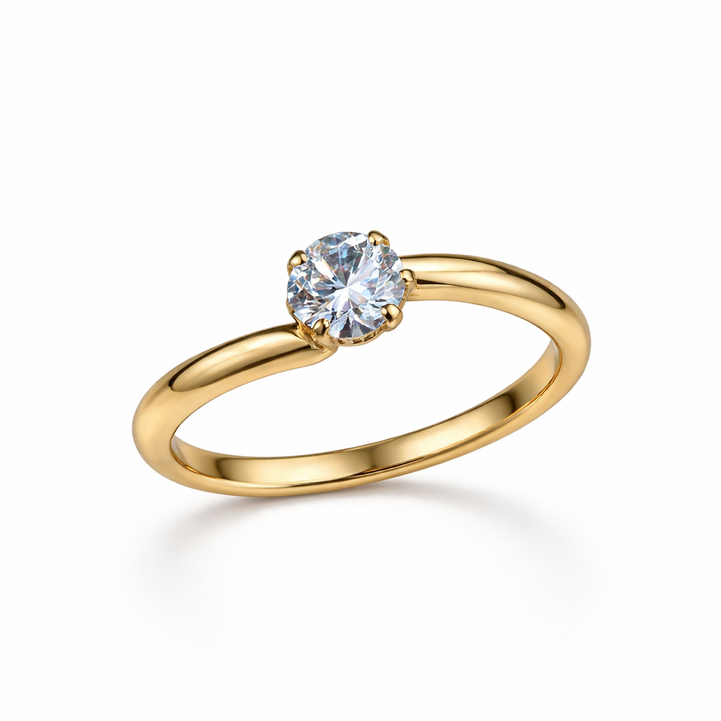 Anello da Donna in Oro Giallo e Zircone TIZ ANOR 15