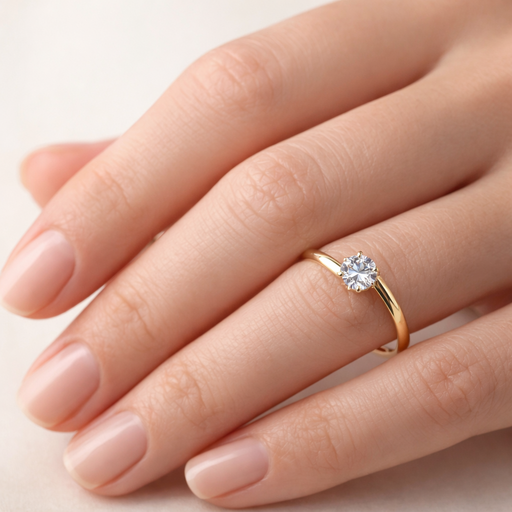 Anello da Donna in Oro Giallo e Zircone TIZ ANOR 15