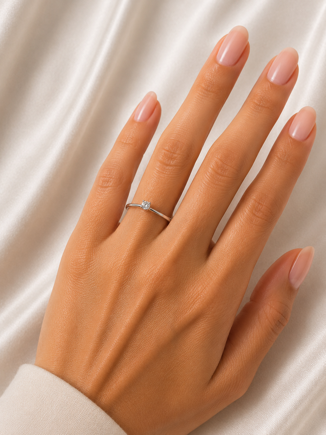 Solitario da Donna in Oro bianco e Diamante ct 0,30 F VVS 1 Tiziano TIZ SOL 018