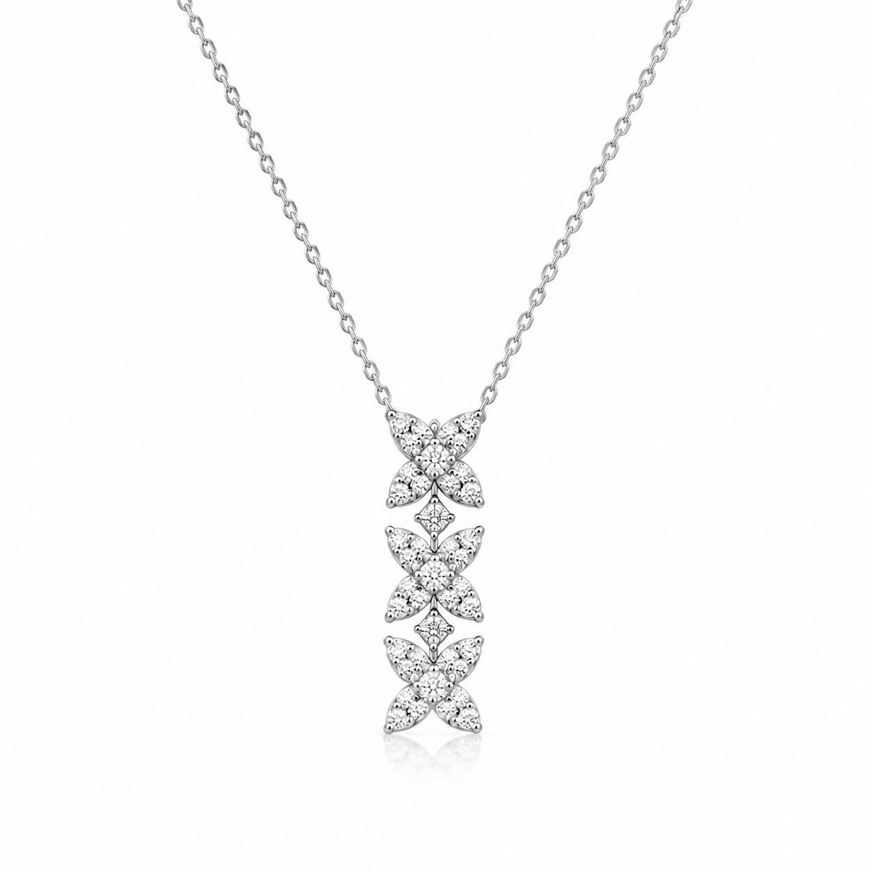 Collana da Donna in Oro Bianco e Diamanti Davite&Delucchi