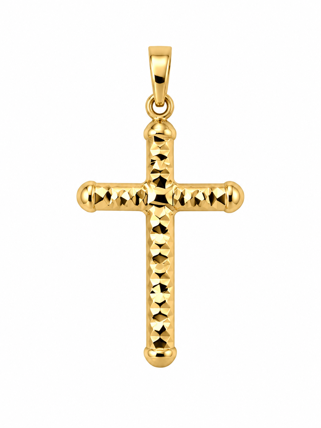 Ciondolo Croce Sfaccettata in Oro Giallo  18Kt TIZIANO TIZ ORCND 202