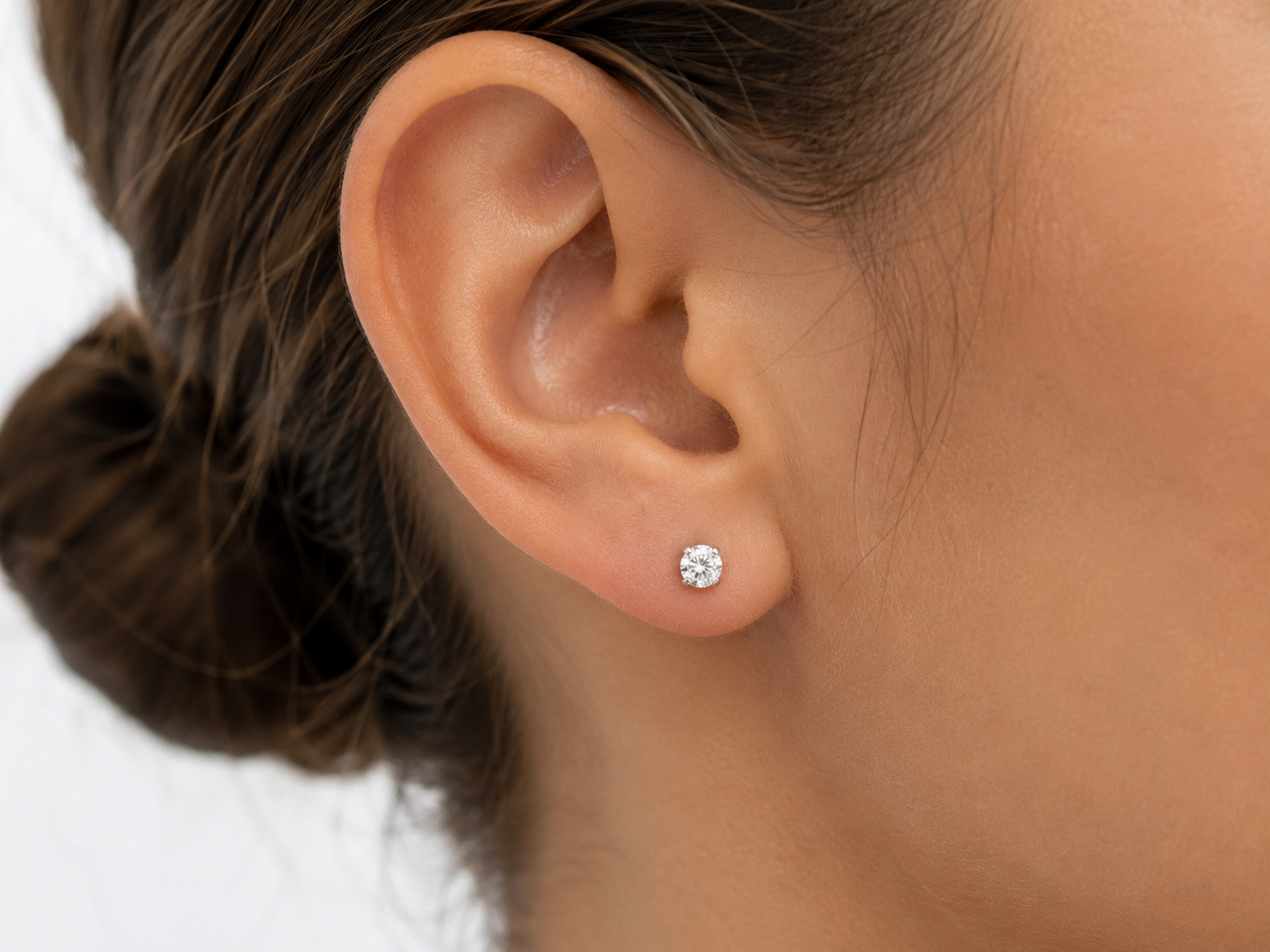 Orecchini Punto Luce con Zircone Unisex in oro 18Kt TIZIANO TIZ OR 156