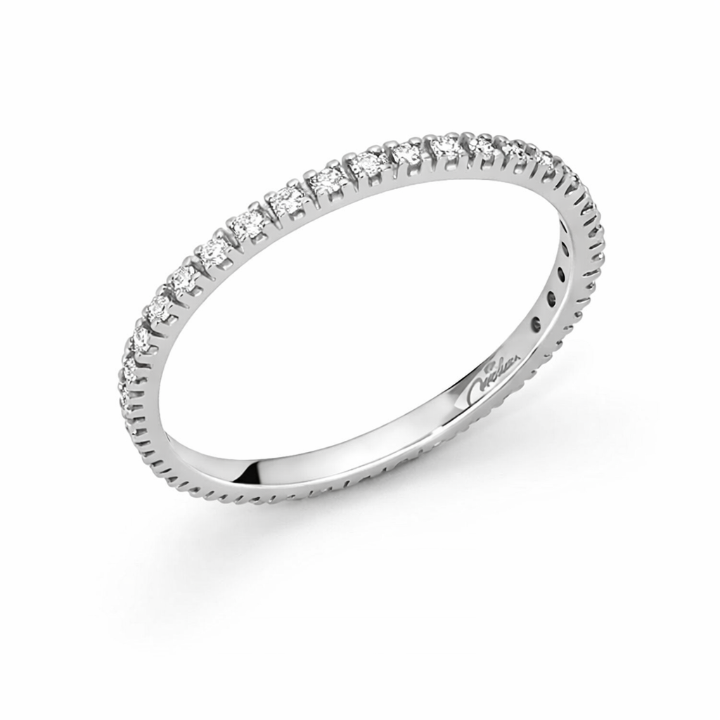 Anello da Donna Eternity in Oro Bianco e Diamanti Miluna MIL LID4013M12