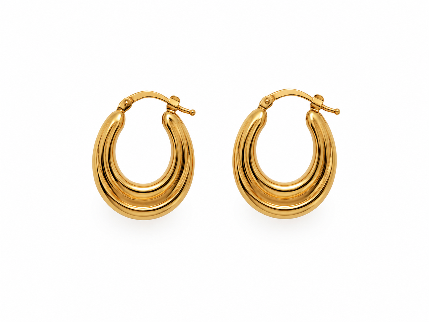 Orecchini a Cerchio Bombati Da Donna in Oro 18Kt TIZIANO TIZ OR 170